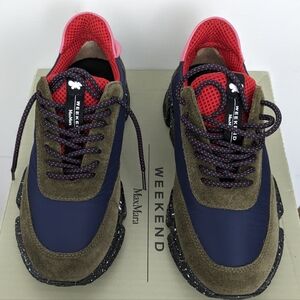 Max Mara Weekend Cigno leather sneakers sz eu36